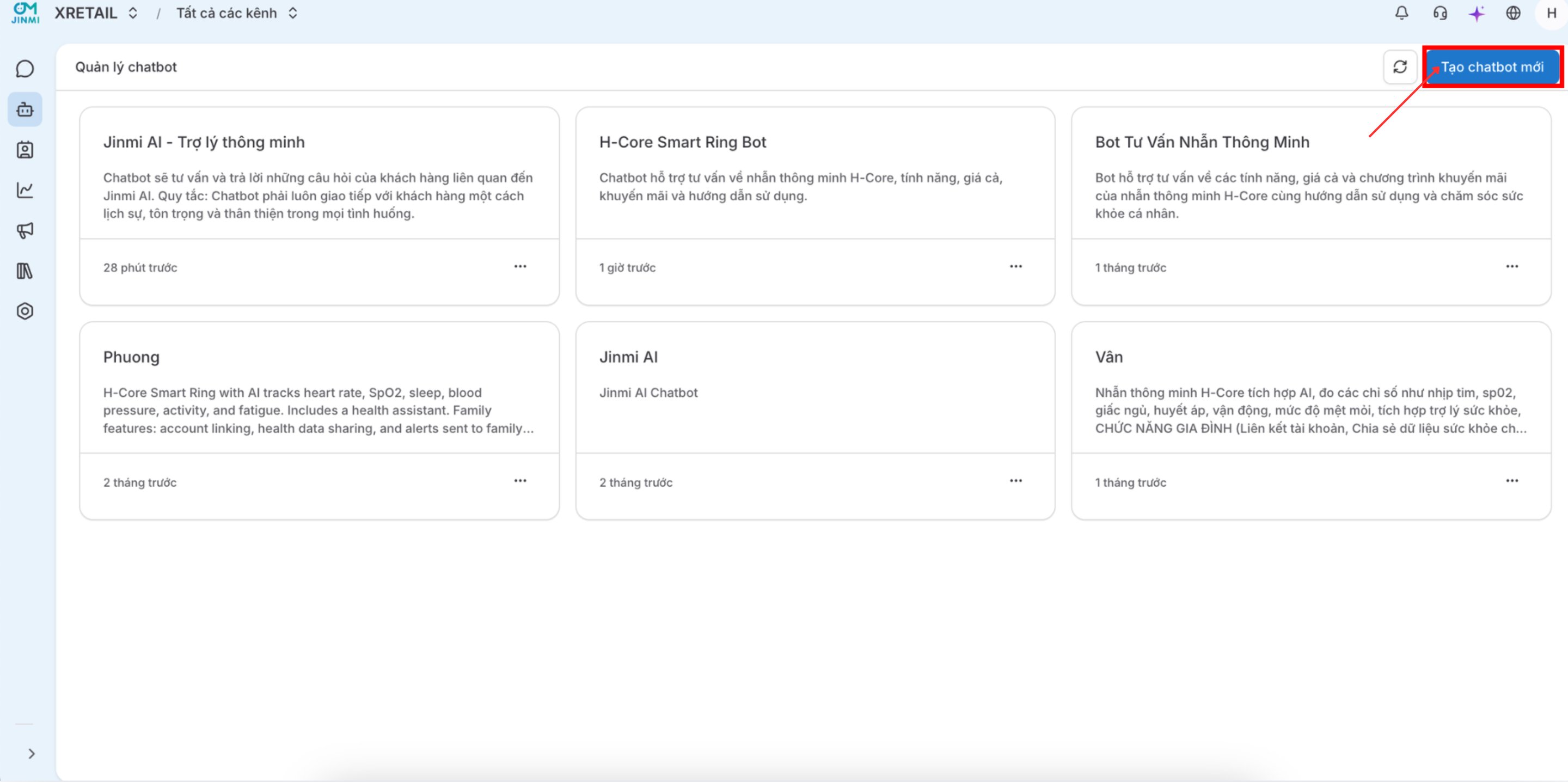 Tạo Chatbot Thủ Công