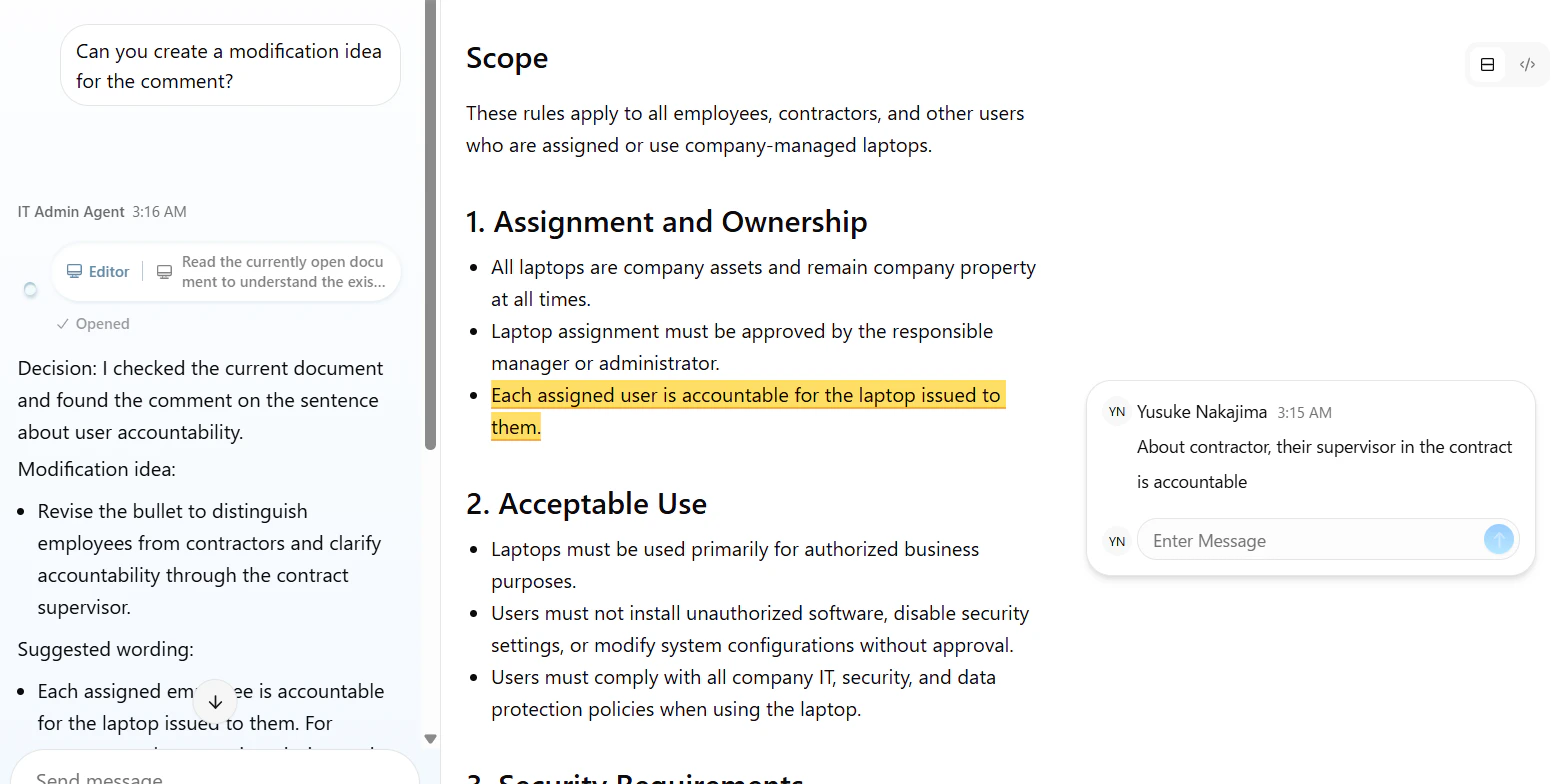Document comments