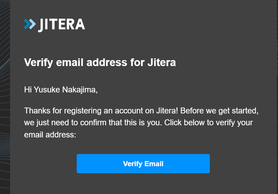Email verification button