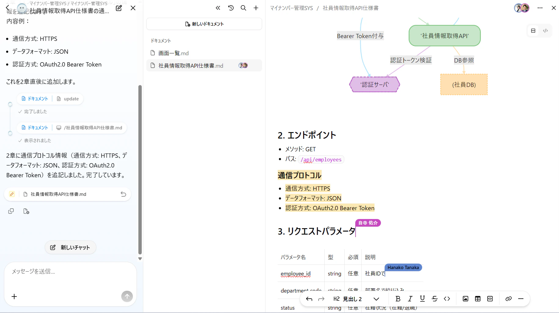 リアルタイム共同編集