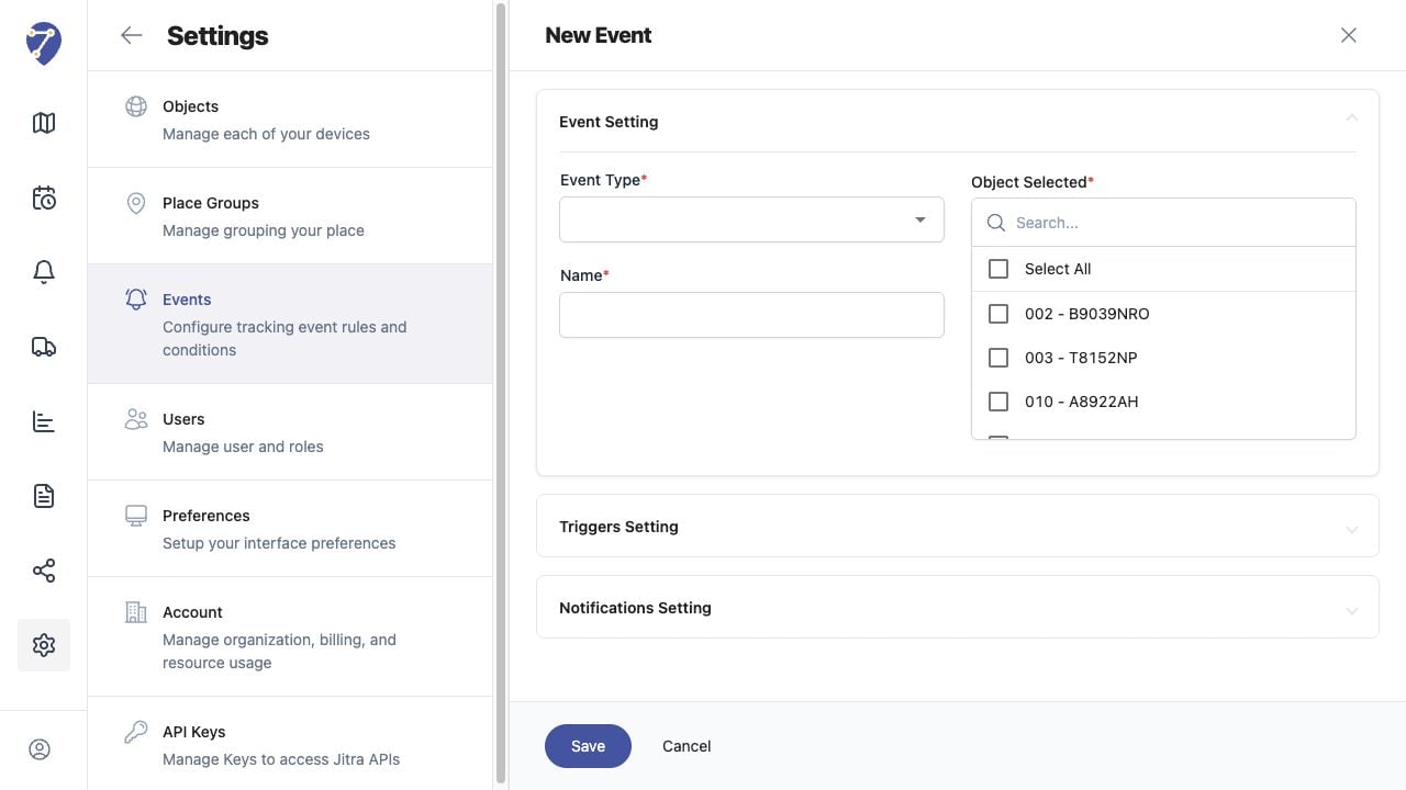 Creating an Event Rule in Jitra staging