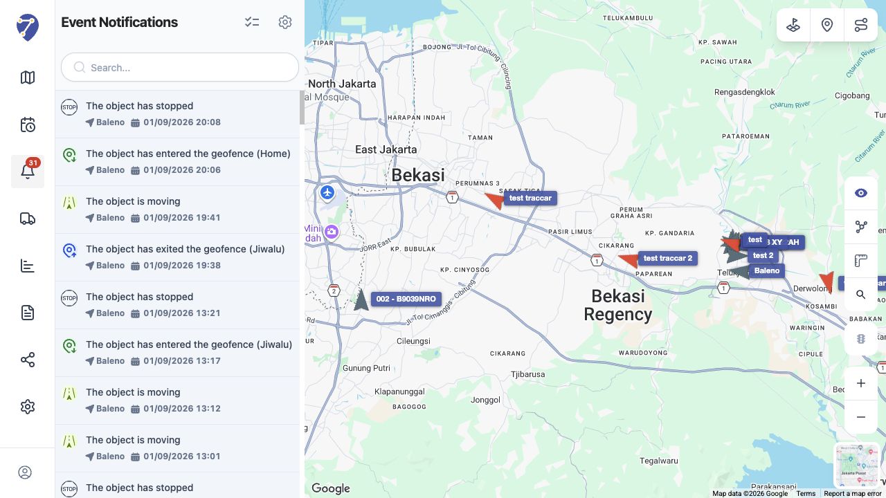 Viewing Event Notifications in Jitra staging