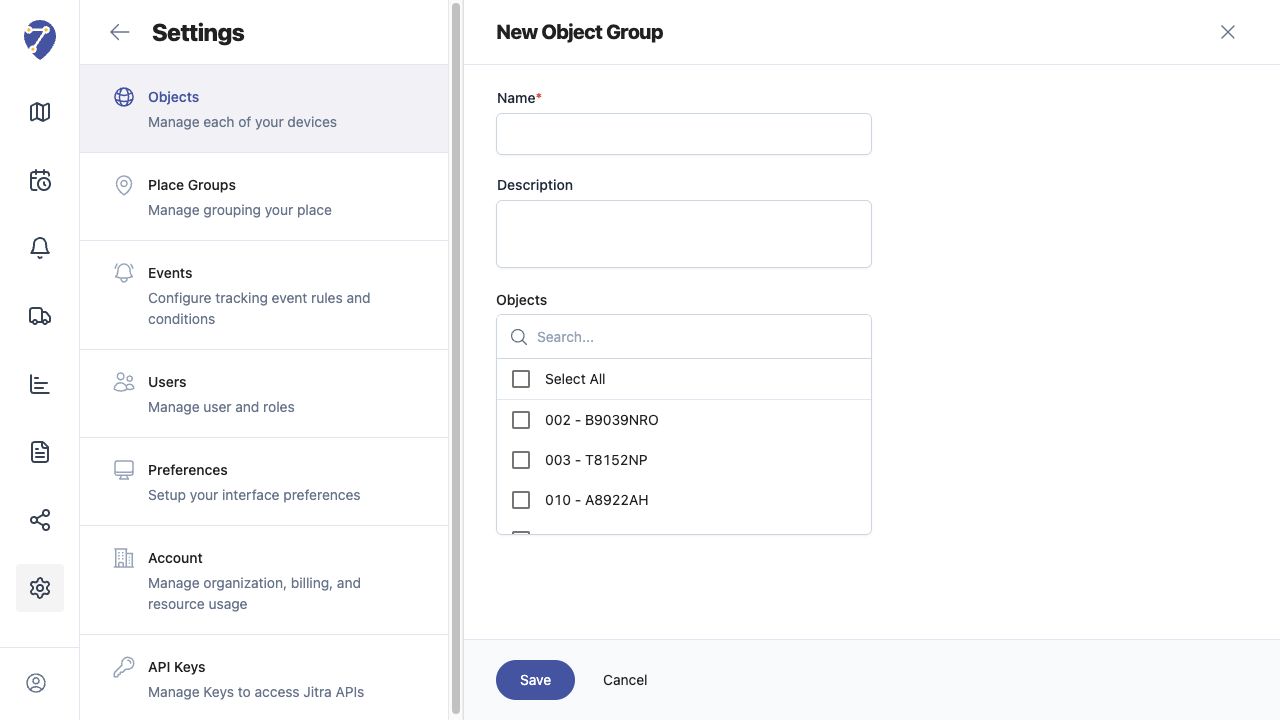 Using Object Groups in Jitra staging