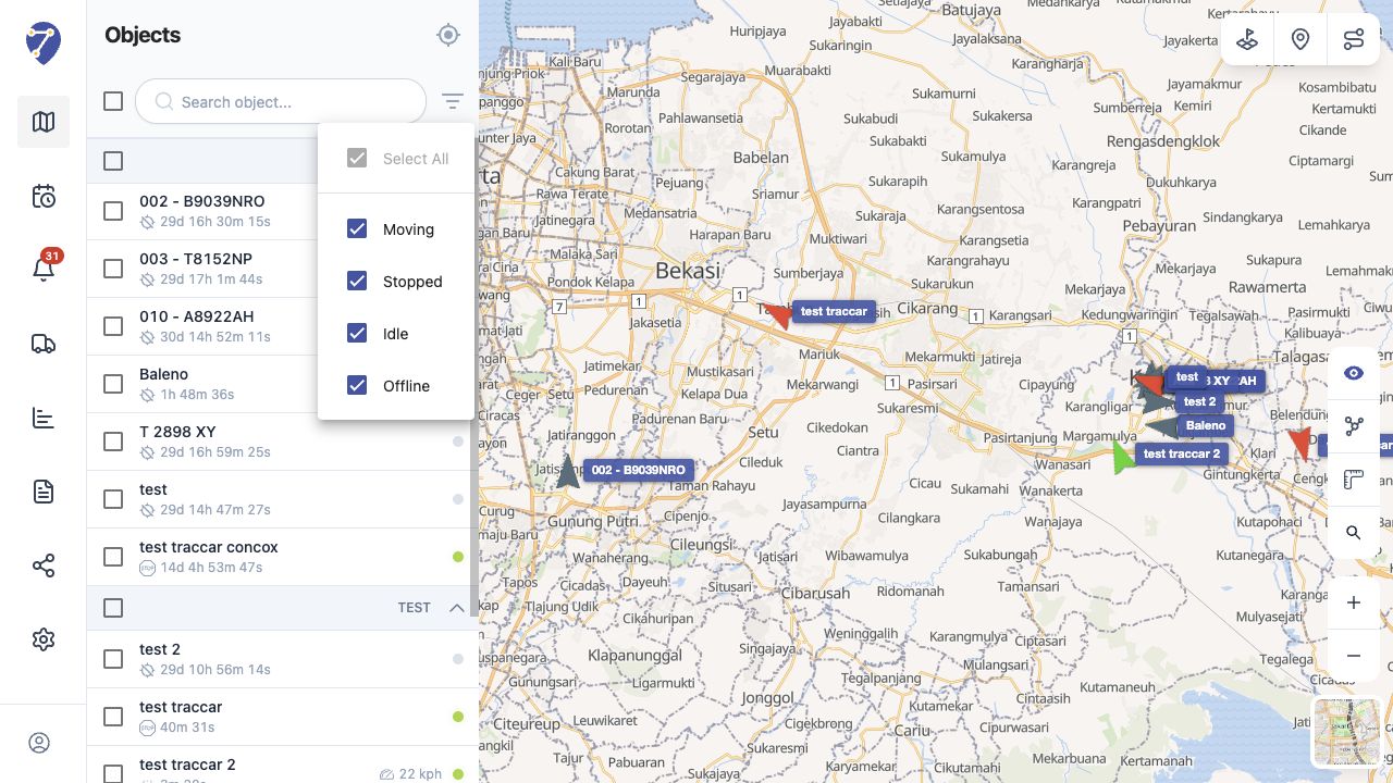 Searching and Filtering Objects in Jitra staging
