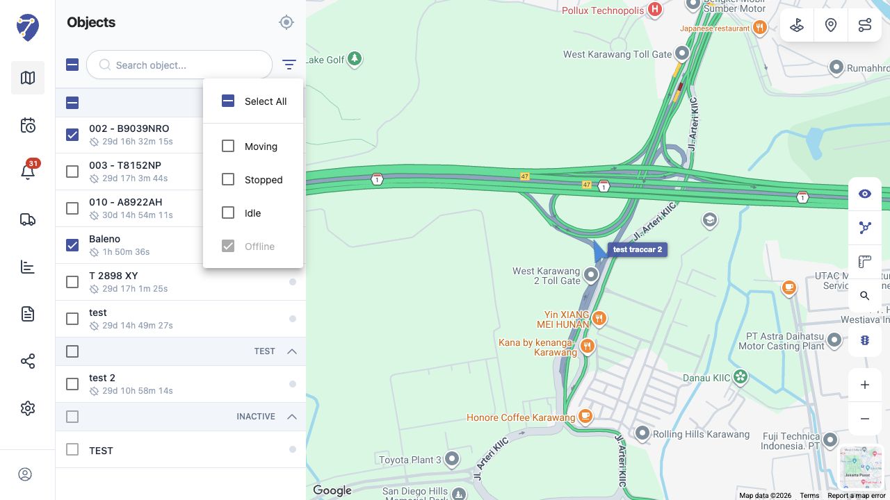 Object Shows as Offline screen on Jitra staging