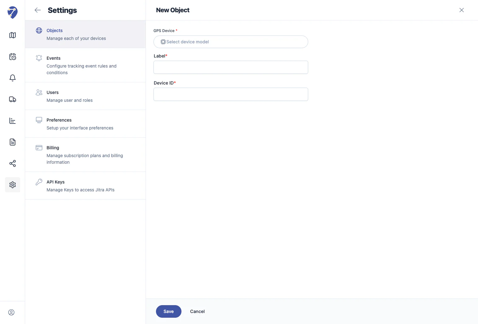Adding Your First Object - object-form-empty