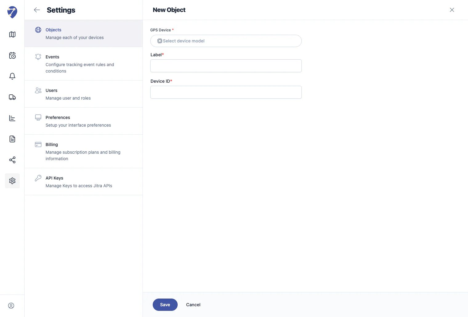 Adding Your First Object - object-form-empty