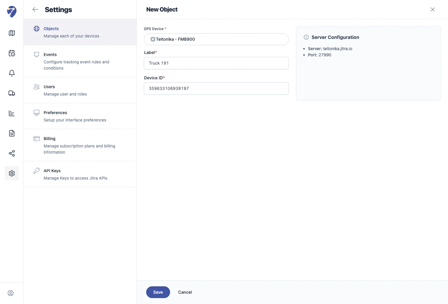 Adding Your First Object - object-form-filled