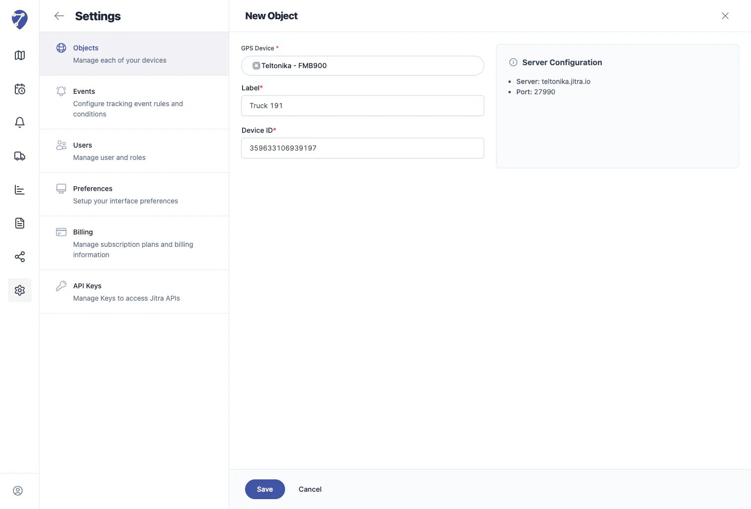Adding Your First Object - object-form-filled