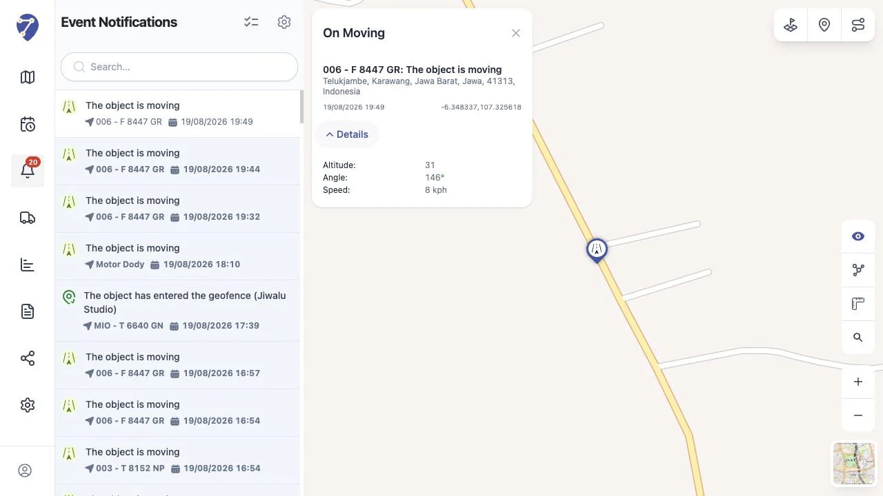 Event Notification details in Jitra