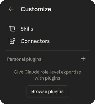 Customize sidebar with Browse Plugins button