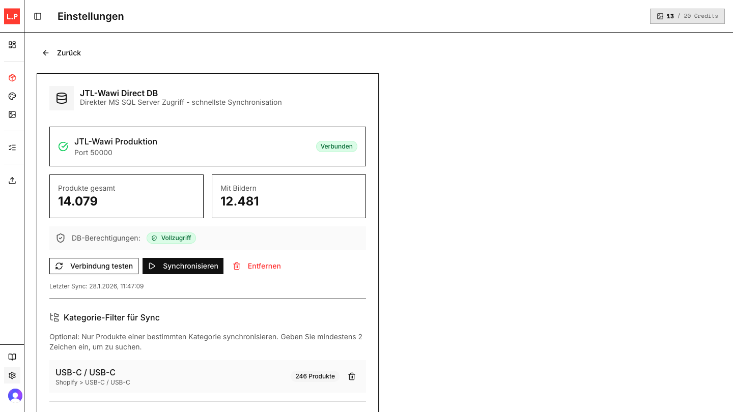 JTL-Wawi Integration