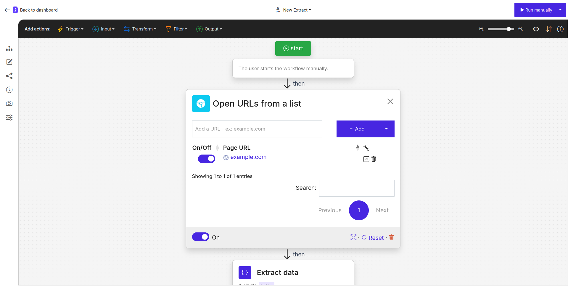 Open Websites Block With Example.com