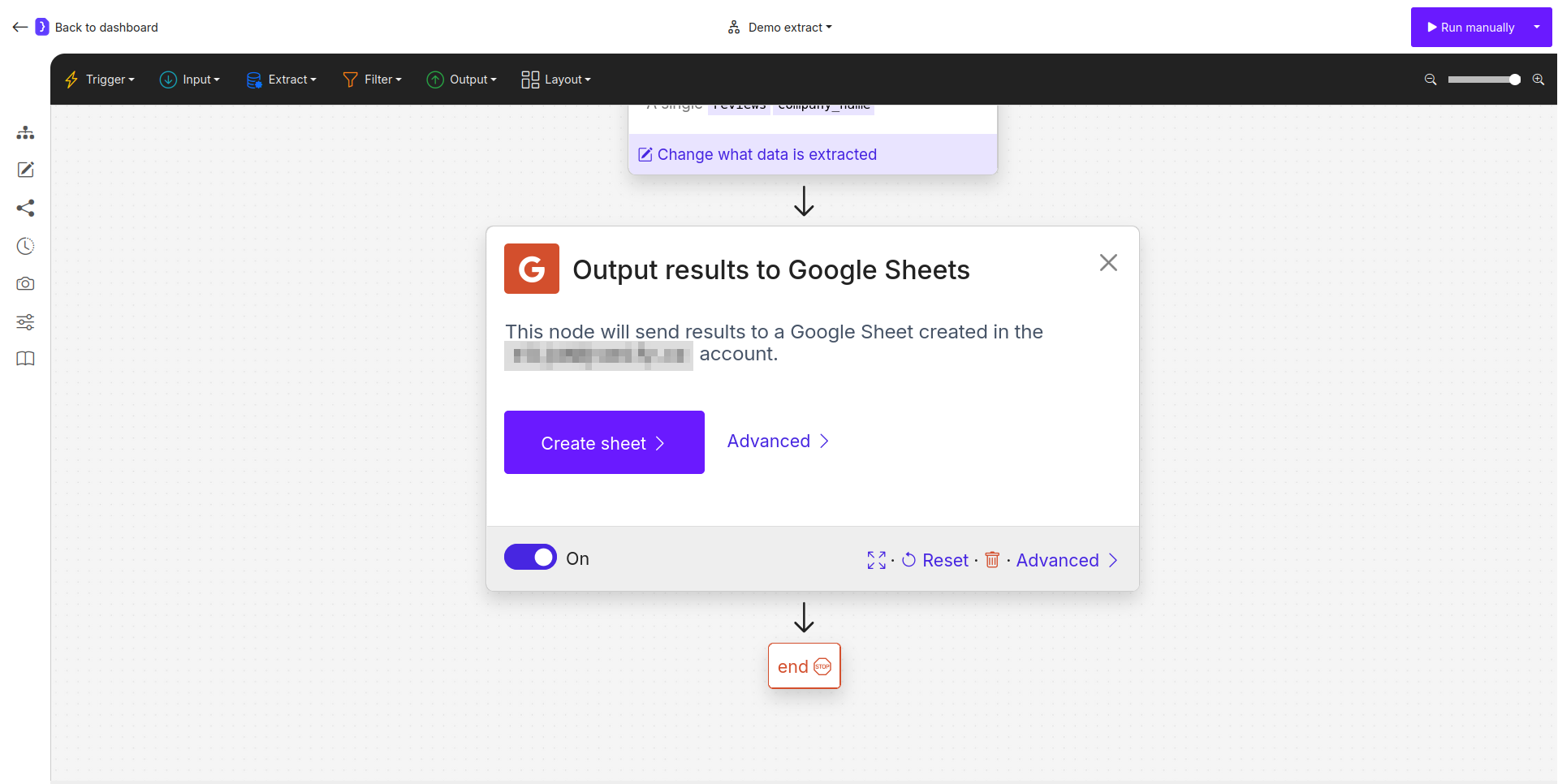 Selecting a Google Account