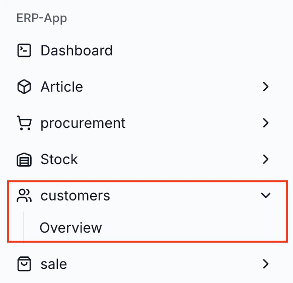 Pane with customers as the specified context