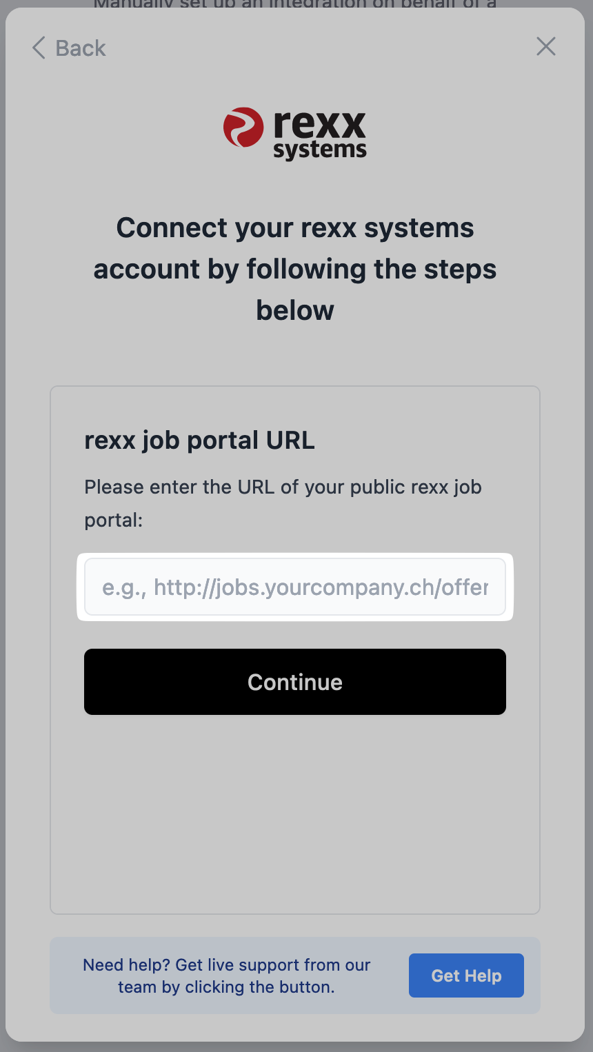 Use the public page that lists your jobs.