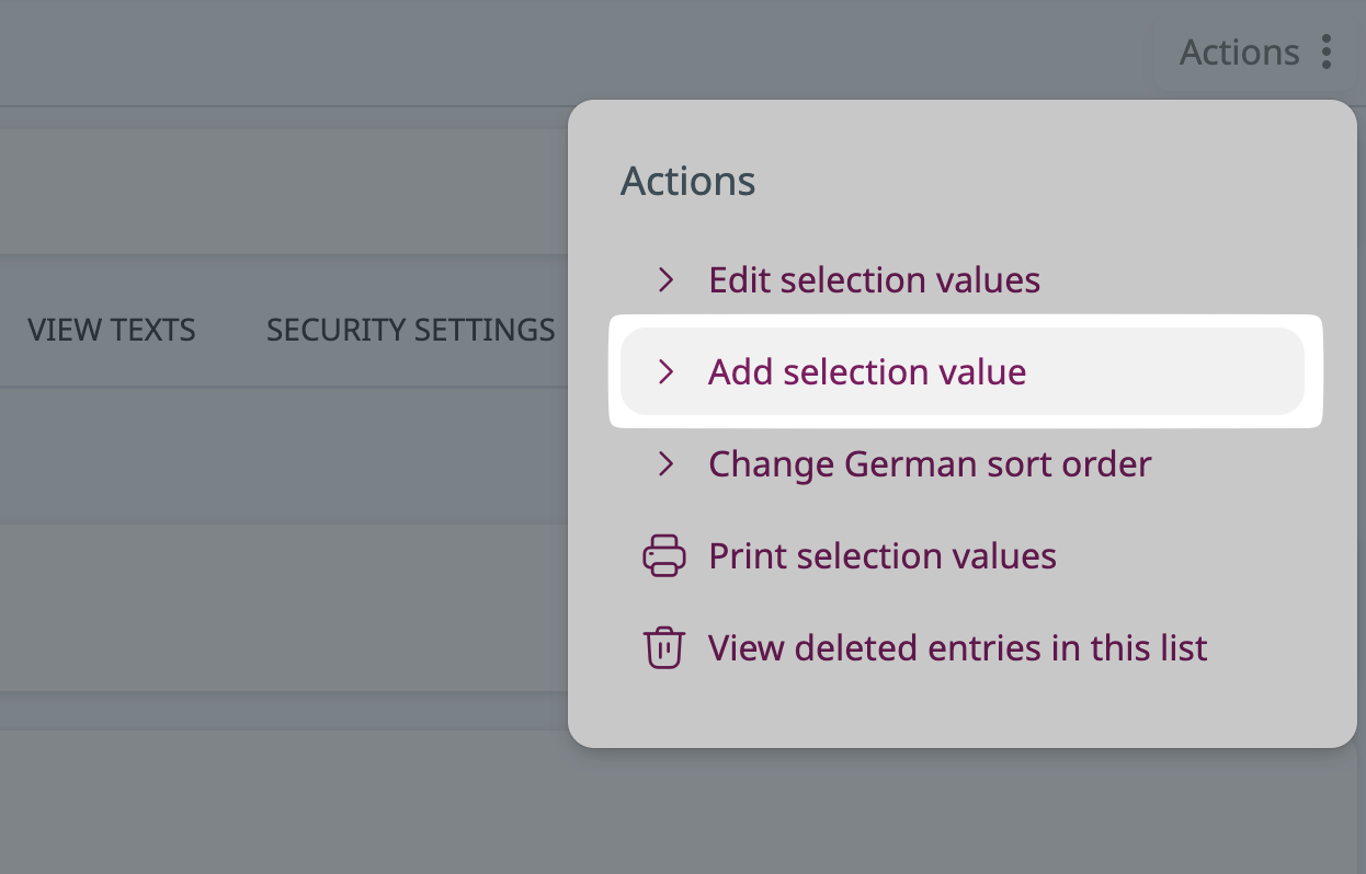 Add a source selection value.