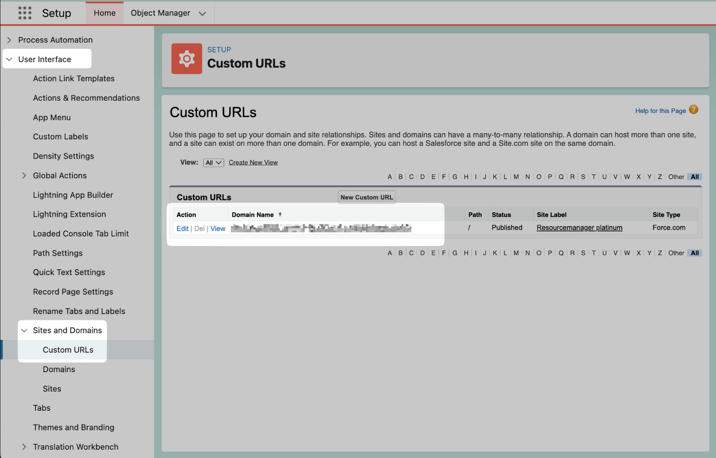 Locate Custom URLs in Connexys Setup.