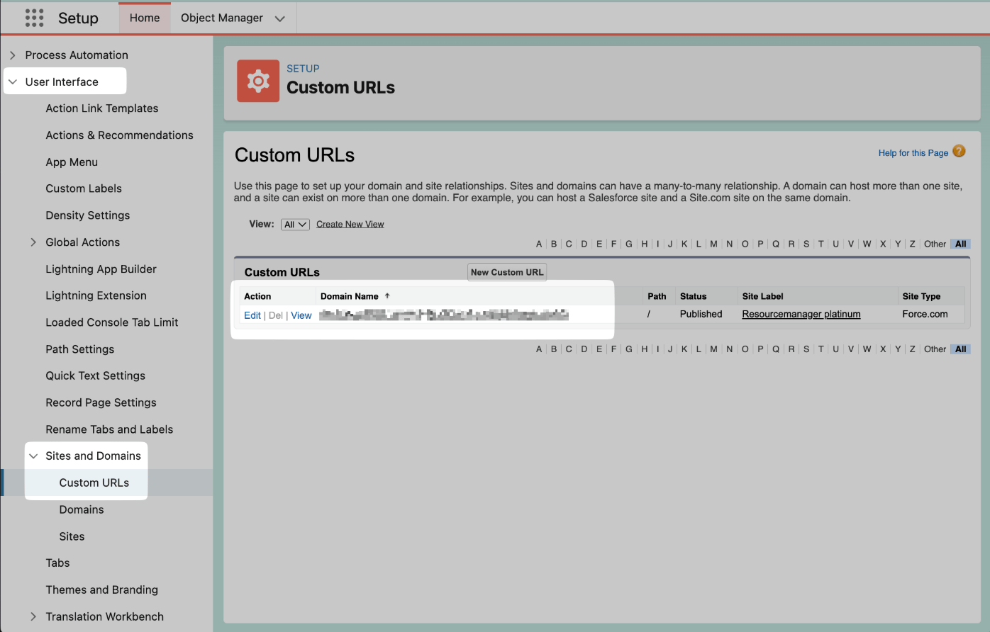 Locate Custom URLs in Connexys Setup.