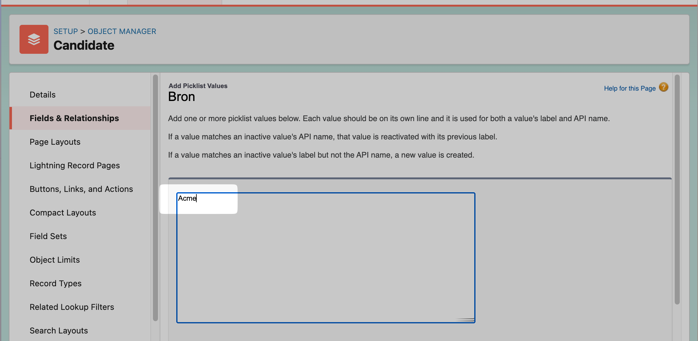 Add the exact source value from your connection window.