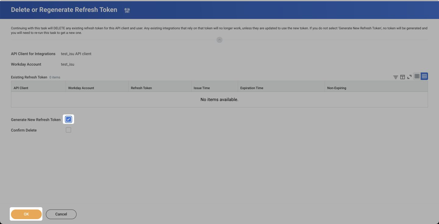Generating a new refresh token