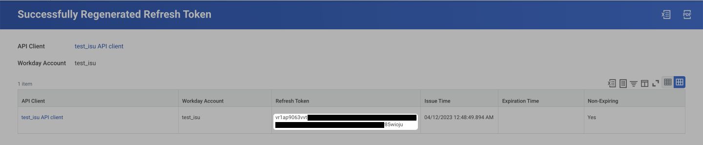 The regenerated refresh token