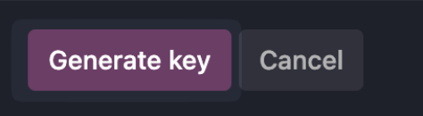 Generate key button