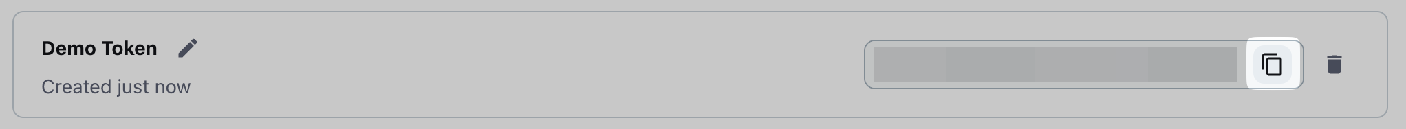 Personal API tokens page after clicking New token