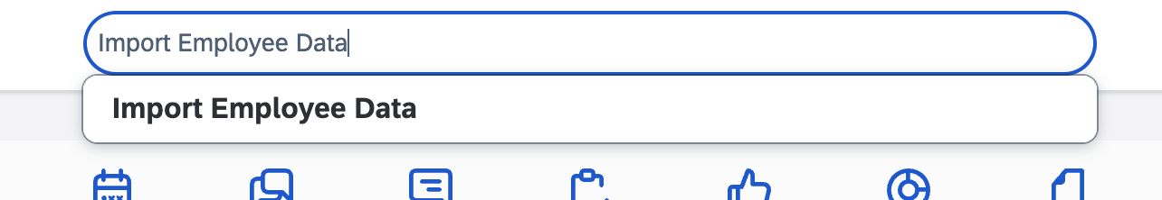 Searching for Import Employee Data
