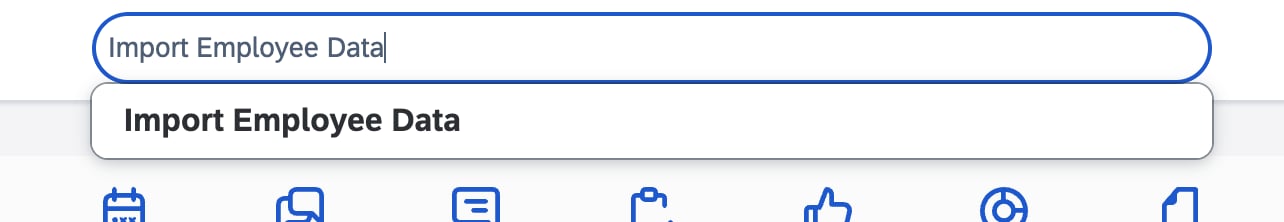 Searching for Import Employee Data