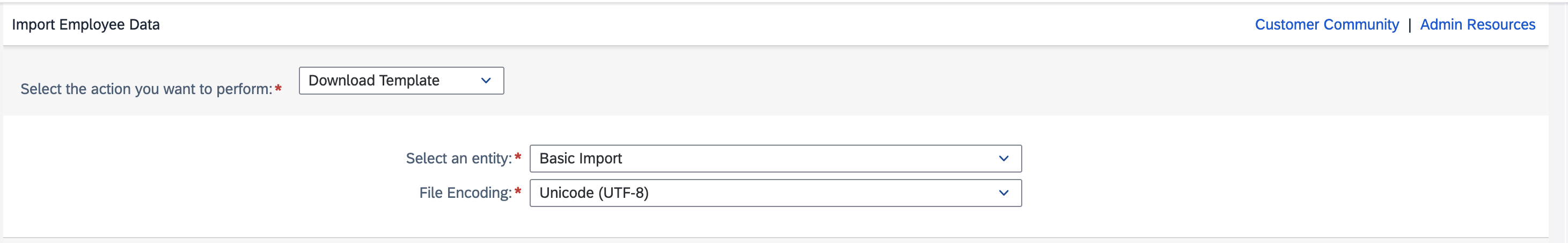 Generate Template button