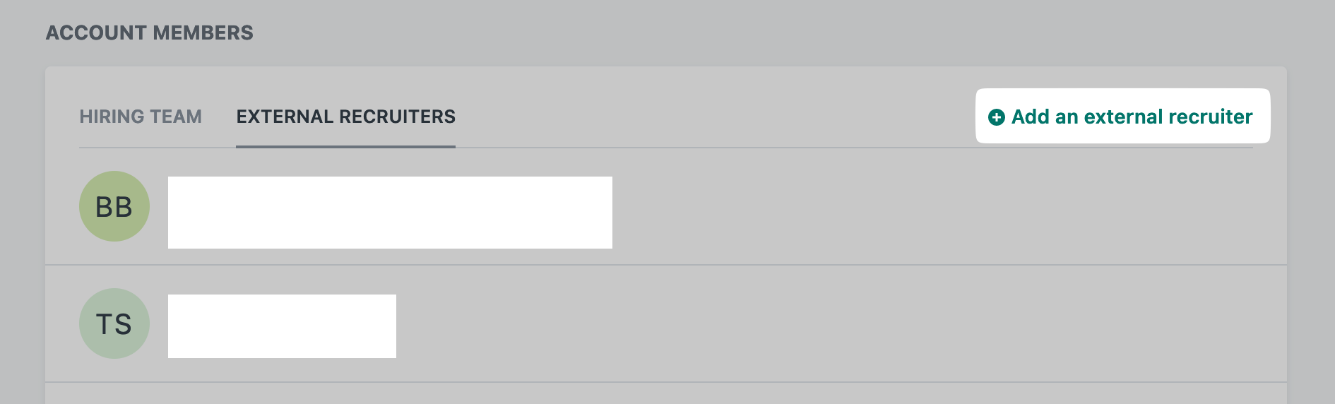Add an external recruiter button