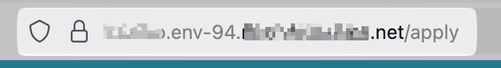 Career page URL in the browser address bar