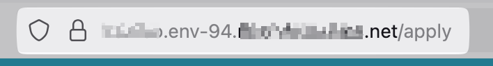 Career page URL in the browser address bar