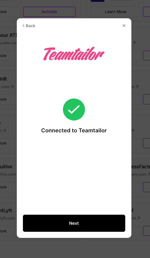 Connection confirmed