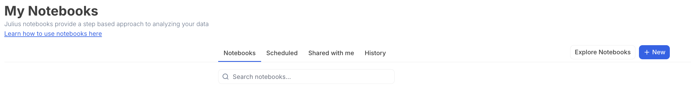 Explore Notebooks gallery view Explore Notebooks gallery view