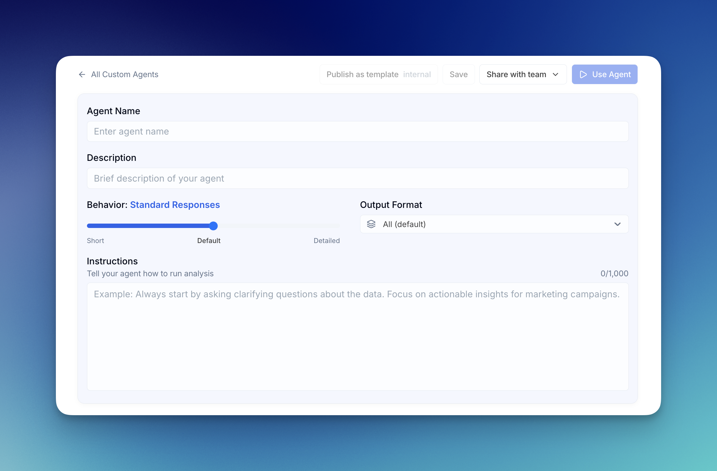 Creating a Custom Agent - Julius