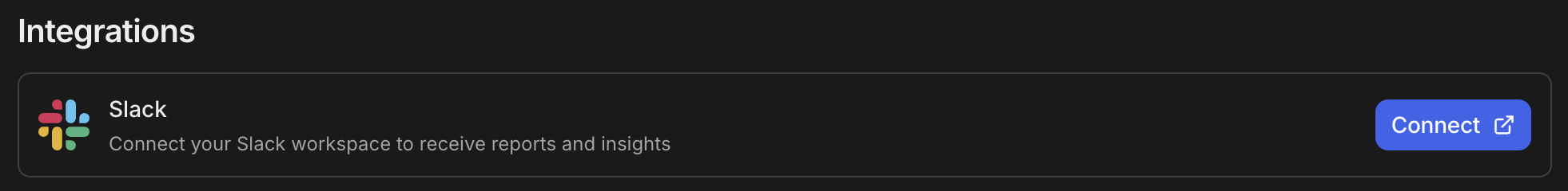Step 1 - Connect Slack