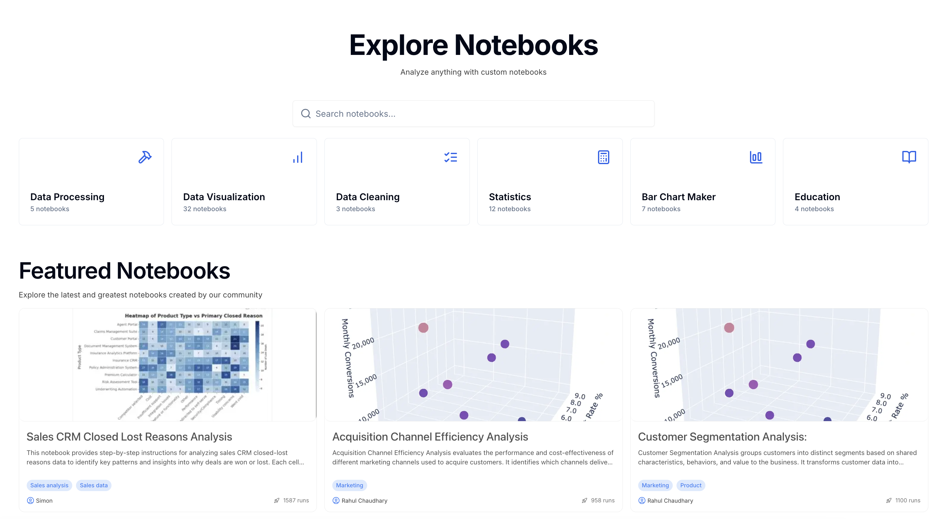 Notebook preview in Explore Notebooks Notebook preview in Explore Notebooks