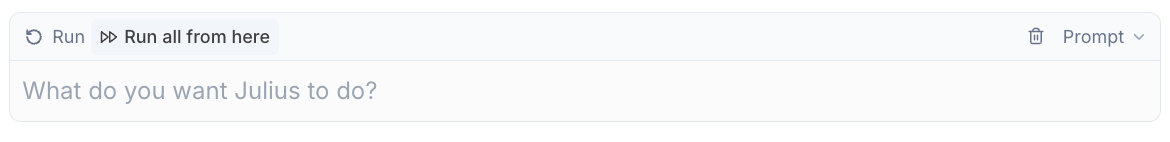 Run single cell or run all from here controls Run single cell or run all from here controls