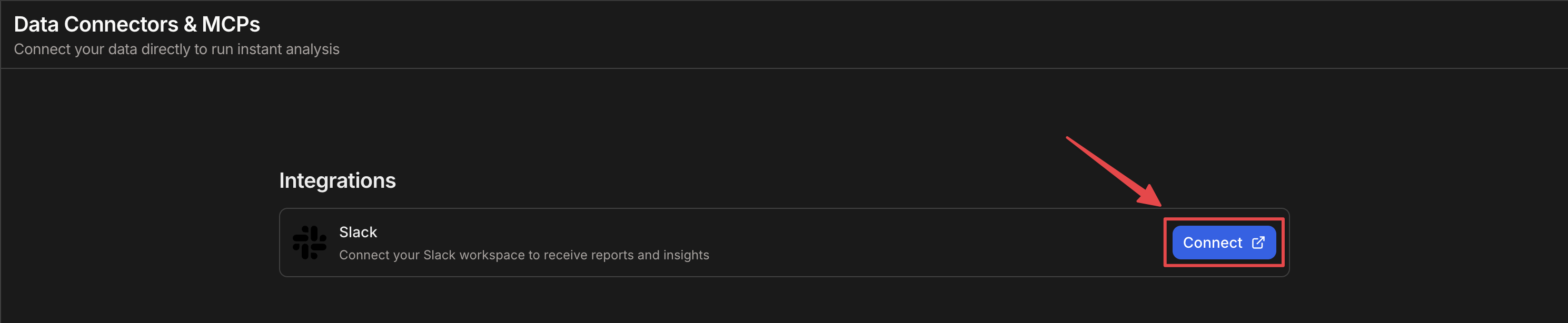 Step 1 - Connect Slack