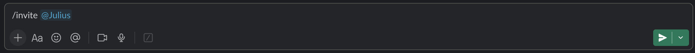 Step 1 - Invite Julius