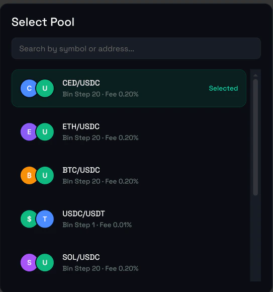 Search pool flow
