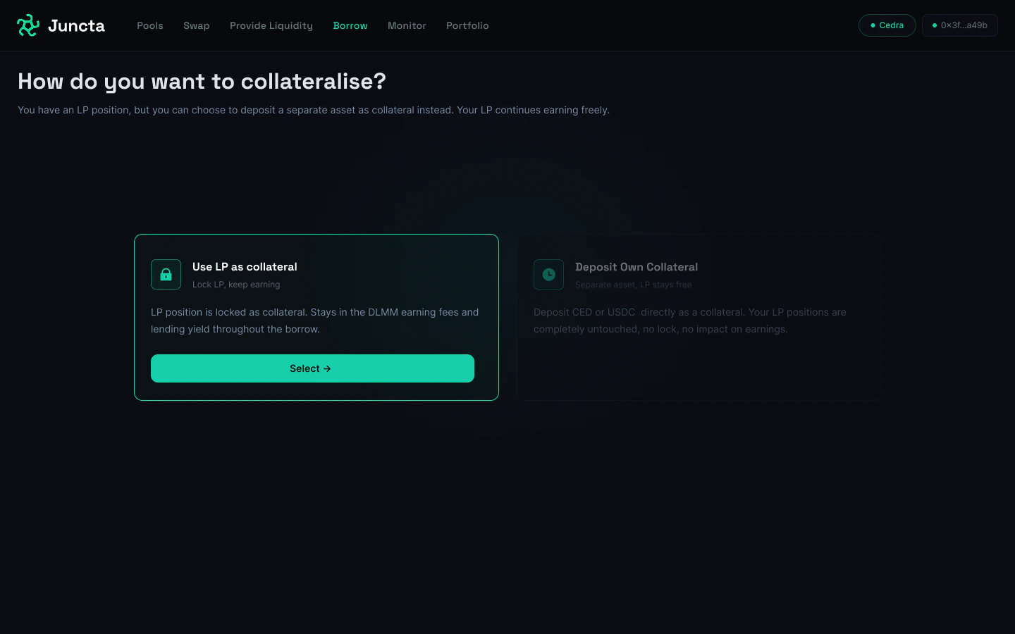 Collateral options flow