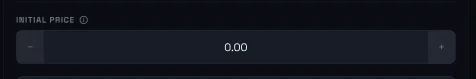 Input initial price flow