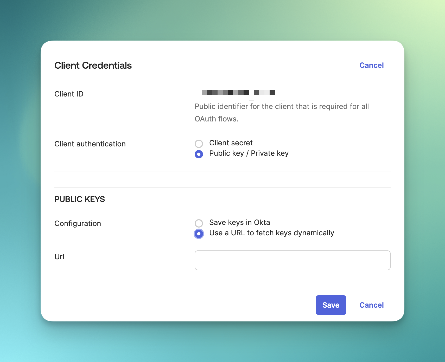 Okta Public Key