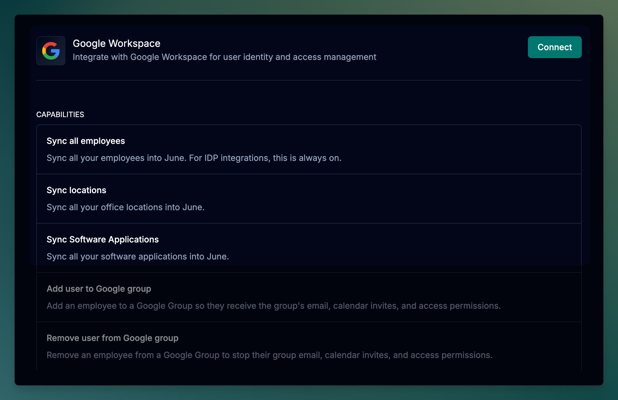 Google Workspace Integration