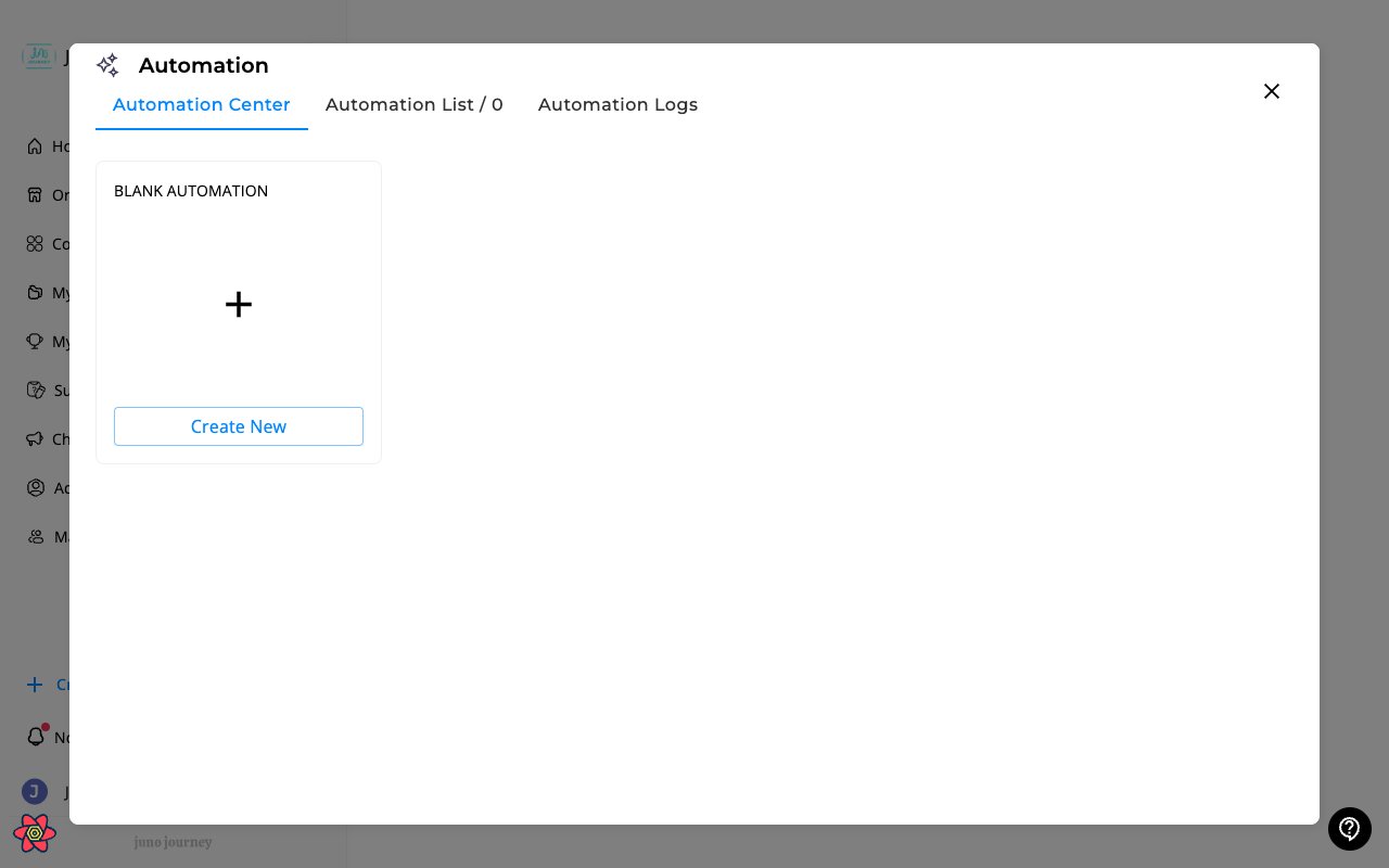 Automations — create workflows and view logs