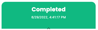 Completed status