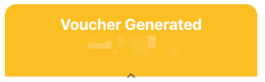 Voucher Generated status